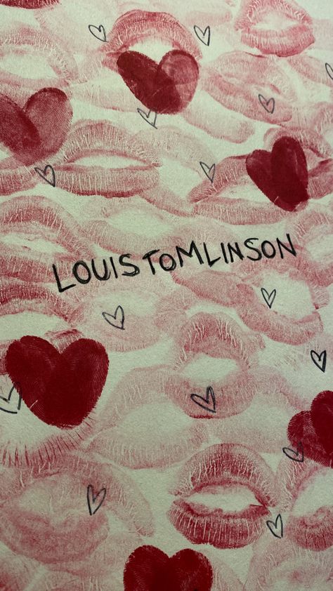 louis tomlinson wallpaper red lipstick kiss hearts finger prints kisses dreawing creativity aesthetic one direction Louis Tomlinson Iphone Wallpaper, Louis Tomlinson Cute Wallpaper, One Direction Red Aesthetic, Louis Wallpaper Aesthetic, Louis Tomlinson Red Aesthetic, How To Do Kiss, Louis Tomlinson Wallpaper Aesthetic, Louis Tomlinson Wallpaper Lockscreen, Aesthetic One Direction