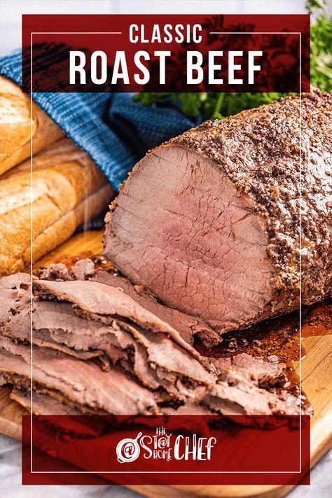 Classic Roast Beef, Classic Roast, Roast Beef Dinner, Leftover Roast Beef, Cooking Roast Beef, Stay At Home Chef, Roast Beef Sandwiches, Cook Dinner, Roast Beef Recipes