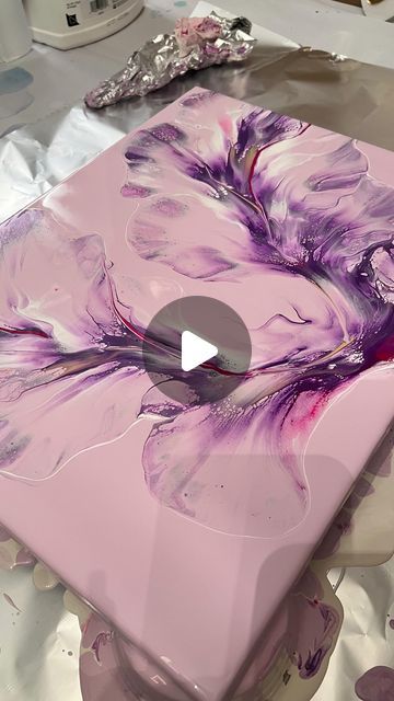 How To Color Resin With Acrylic Paint, Resin Pouring Art, Resin Over Acrylic Painting, Epoxy Canvas Art, Resin Wall Art Diy, Fluid Art Acrylic Paintings, Acrylic Pouring Art Ideas, Diy Resin Painting, Pour Painting Ideas