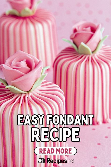 Easy Fondant Recipe (Without Marshmallows) - Birthday Cake Ideas Easy Fondant Recipe Without Marshmallows, Fondant Recipe Without Marshmallows, Easy Fondant Recipe, Homemade Fondant Recipes, Easy Fondant, Beginner Baker, Cake Mix Brownies, Cake Recipes For Beginners, Homemade Fondant