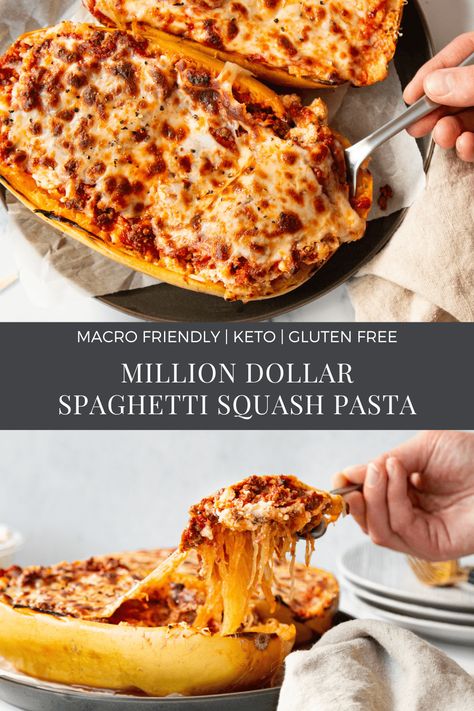 Spaghetti Squash Million Dollar, Spaghetti Squash Ricotta Bake, Spaghetti Spaghetti Squash Recipes, Delicious Spaghetti Squash Recipes, Things To Do With Spaghetti Squash, Spaghetti Squash Red Sauce, Spaghetti Squash Spaghetti Bake, Spaghetti Squash Bacon, The Best Spaghetti Squash Recipes