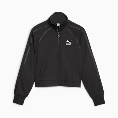 T7 Women's Track Jacket, PUMA Black, extralarge Women's Athletic Wear, White Puma, Sustainable Farming, Black Puma, Soil Health, Performance Leggings, Casual Athletic, Puma Women, Lifestyle Clothing