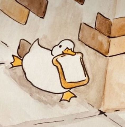 Duck Drawing, Easy Drawing Steps, A Duck, Cute Doodle Art, Dessin Adorable, Cute Little Drawings, Cute Animal Drawings, Sketchbook Art Inspiration, Doodle Drawings