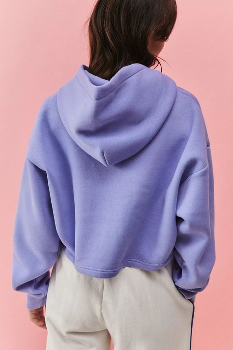 Local Heroes Cropped Hoodie | Urban Outfitters UK Local Heroes, Wide Fit Boots, Hoodie Girl, Drawstring Hoodie, Cropped Cardigan, Shop Local, Cropped Hoodie, Girls Shopping, Playsuit Jumpsuit