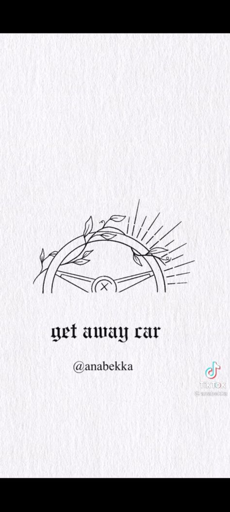 Getaway Car Taylor Swift Tattoo, Tiny Tattoos Taylor Swift, Getaway Car Tattoo, Swiftie Tattoo, Tattoos Dainty, Swift Tattoo, Taylor Swift Tattoo, Car Tattoos, Getaway Car