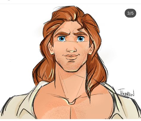 The Beast in human form (should we just call him Belle’s Prince? Lol. I know lots of fans think his name is Adam but that isn’t canon.) by shopDisney artist Steve Thompson Steve Thompson Disney, Prince Adam Disney, Fera Disney, Disney Guys, Steven Thompson, Expression Practice, Beauty And The Beast Drawing, Steve Thompson, Disney Beast