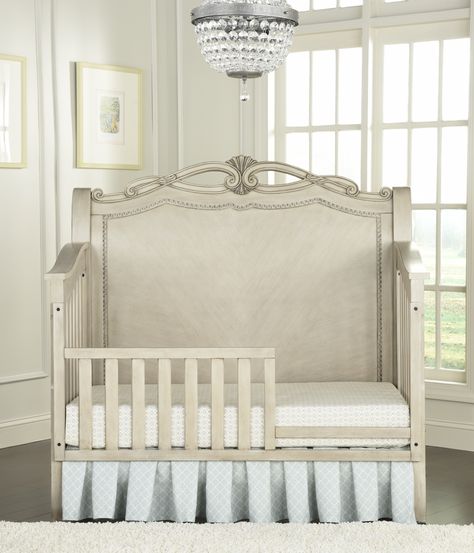 Kingsley Wessex Toddler Bed in Seashell #kingsley #crib #nursery Nursery Cribs, Decoration Pillows, Wood Crib, Best Crib, Guard Rail, Baby Nursery Neutral, Dream Nursery, Baby Playpen, Dream Nurseries