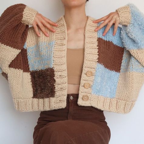 Patchwork Cardigans: Cottage Core Collection - Custom Orders on Etsy Crochet Cardigan Tutorial, Crochet Cardigan Pattern Free, Crochet Sweater Pattern Free, Estilo Indie, Patchwork Cardigan, Crochet Vest Pattern, Crochet Ladies Tops, Mesh Tops, Vest Pattern