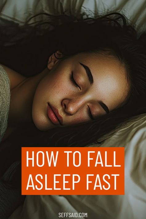 Suffer from insomnia? Have difficulty falling asleep? Discover 12 simple and effective ways to help you fall asleep fast. via @SeffSaid Falling Asleep Tips, Help Falling Asleep, Ways To Fall Asleep, Fall Asleep Fast, Feeling Sleepy, Productivity Quotes, Falling Asleep, Fall Asleep Faster, Improve Sleep Quality