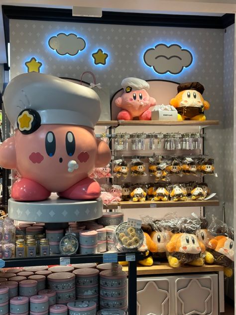 Nintendo Store Japan, Kirby Cafe Japan, Kirby Core, Kirby Food, Kirby Aesthetic, Kirby Cafe, Game Core, Tokyo Cafe, Japan Honeymoon