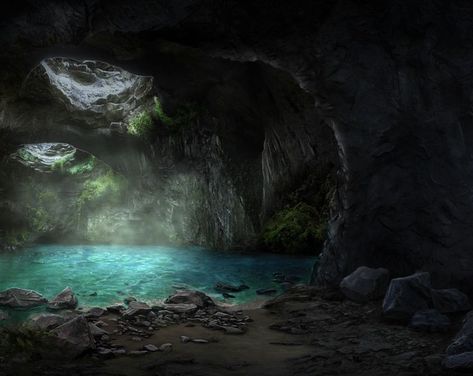 Martial Universe, Underwater Caves, Episode Backgrounds, Crystal Cave, Fantasy Places, Wings Of Fire, Matte Painting, Environment Concept Art, Warrior Cats