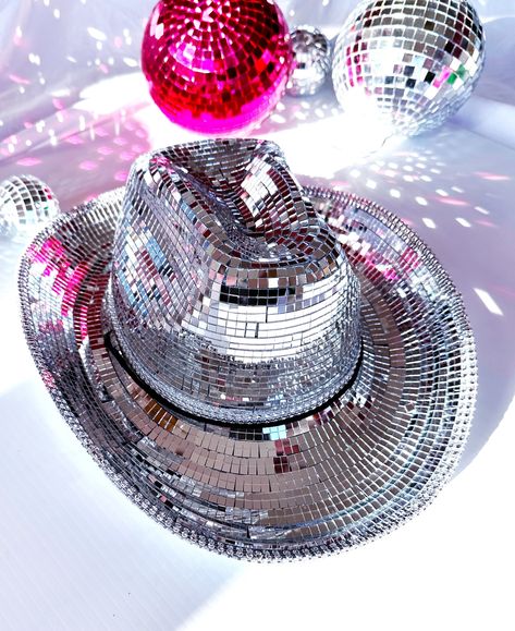 Disco Ball Cowgirl Hats | Bachelorette party hats | Coastal Cowgirl Bachelorette | Bachelorette Cowgirl Hats | Renaissance Tour Disco Cowgirl Bachelorette Party Favors, Disco Chic Party, Disco Western Party, Cowgirl Hats Bachelorette, Bachelorette Cowgirl Hats, Disco Cowboy Bachelorette, Disco Cowboy Party, Galactic Cowboy, Cowgirl Disco Party