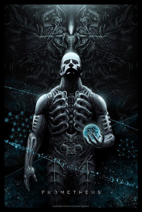 Prometheus - Marko Manev ---- Prometheus Alien, Prometheus Movie, Alien Prometheus, Mondo Posters, Giger Alien, Alien Artwork, Frank Castle, Alien Predator, Arte Alien