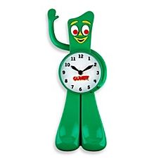 image of Gumby 3-D Animated Clock Gumby And Pokey, Home Clock, Simple Watches, Cool Clocks, Time Keeper, Felix The Cats, Online Home Decor Stores, Time Piece, 3 D