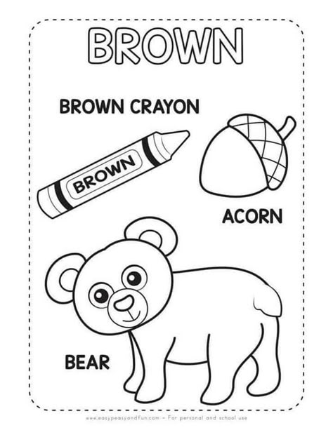 Learning Colors Preschool, Preschool Color Activities, Color Worksheets For Preschool, Daycare Lesson Plans, Kindergarten Songs, Homeschool Preschool Activities, English Activities For Kids, Kids Worksheets Preschool, Preschool Colors