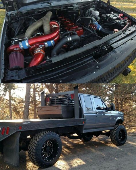 Triple turbo diesel Ford f250 flatbed Ford Obs, Custom Lifted Trucks, Custom Truck Beds, Ford Diesel, Truck Flatbeds, Custom Pickup Trucks, Lifted Truck, Ford Pickup Trucks, 4x4 Trucks