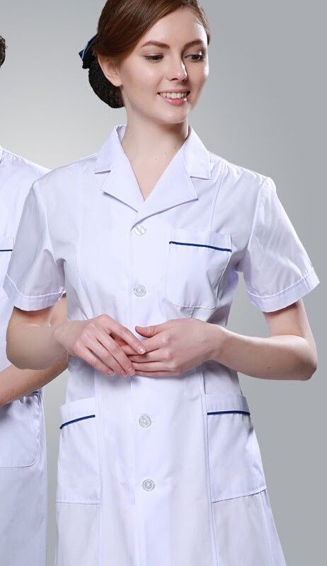 Pokemon Iris, Housekeeping Uniform, Nurse Dress, Nurse Dress Uniform, White Button Shirt, Work Overalls, Blouse Nylon, Surgical Gloves, Nursing Pins