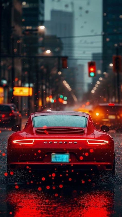 Red Iphone Wallpaper, Porsche 991 Carrera, Porsche Wallpaper, Red Porsche, Cars On The Road, Car Iphone Wallpaper, Aesthetic Cars, Rauh Welt, Red Iphone