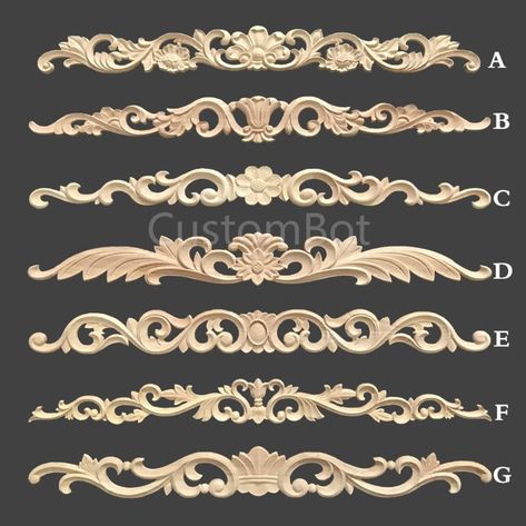 Formy Silikonowe, Furniture Appliques, Wood Appliques, Cabinet Wall, Eagle Wings, Ornate Furniture, Strongest Glue, Painting Services, Wood Carved