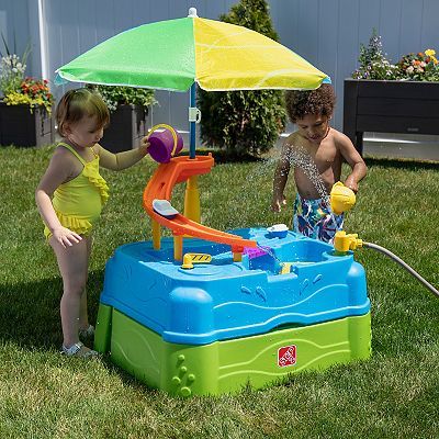 Step2 Waterpark Wonders 2-Tier Water Table Cleaning Gift, Water Table, Water Play, Waterpark, Water Toys, Gift Giver, Water Slides, 5th Birthday, Water Park