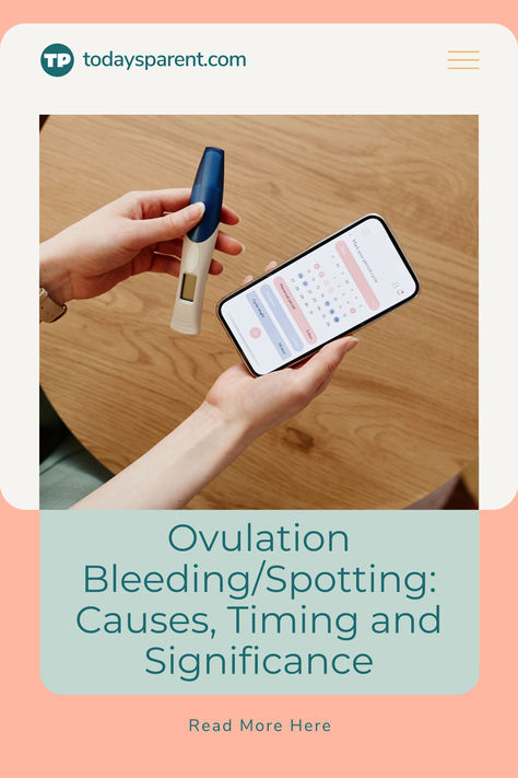 person checking their ovulation and bleeding times using a digital health womens health app Spotting Between Periods, Ovulation Symptoms, Period Cycle, Fact Of Life, All About Pregnancy, Life Facts, Womens Health, Baby Toddler, Period