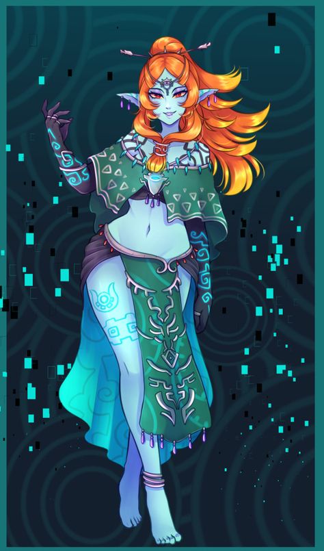 ChanPotei on Tumblr Midna Cosplay, Legend Of Zelda Midna, Link And Midna, Legend Of Zelda Characters, Pop Characters, Nintendo Fan Art, Zelda Twilight Princess, Fantasy Heroes, Zelda Art