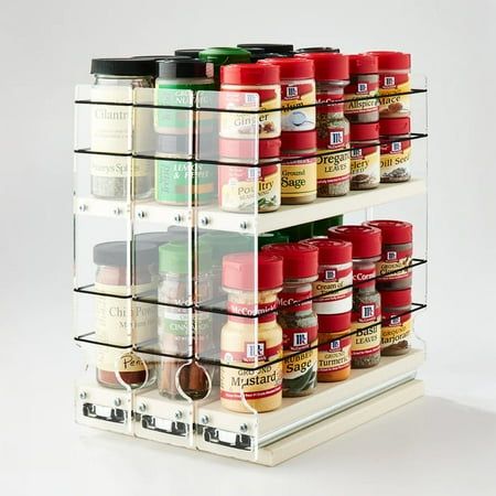 Drawer spice rack