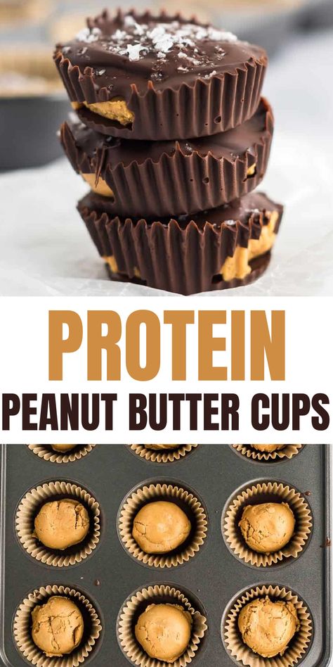 Peanut Butter Cups Recipe, Protein Baking, Crockpot Healthy, High Protein Desserts, Healthy Protein Snacks, Protein Bar Recipes, Protein Treats, Protein Powder Recipes, Lost 100 Pounds