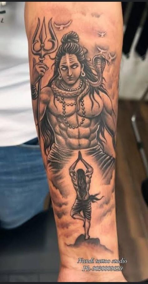 Lord Shiva Tattoo For Men On Arm, Rudraksh Tattoo, Compass Tattoos Arm, Compass Tattoos, Tattoo Font For Men, Tattoos Arm, Buddha Art Drawing, Ram Image, Band Tattoo Designs