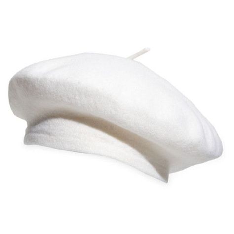 Topi Vintage, White Beret, Accessories Png, Woolen Hat, Wool Beret, Wool Berets, Beret Hat, White Hat, Cute Hats