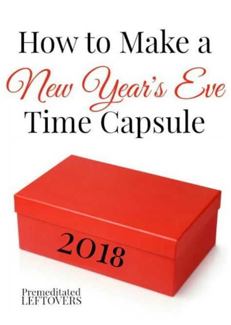 A time capsule is a fun way to preserve memories. Enjoy creating one with your family with these directions for How to Make a New Year's Eve Time Capsule. Family New Years Eve, Kids New Years Eve, New Year's Eve Activities, New Years Eve Games, New Years Eve Day, New Eve, New Years Traditions, New Years Activities, New Year's Crafts