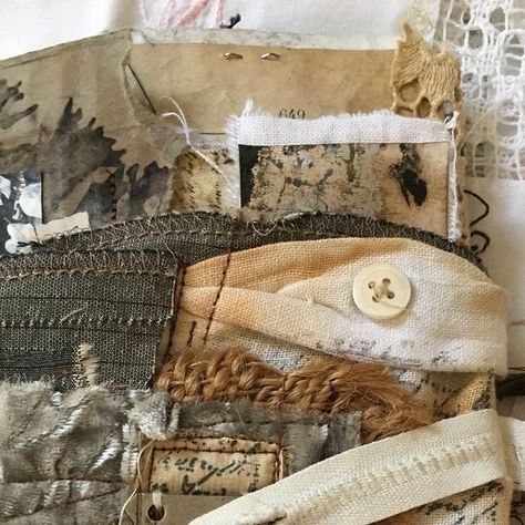 Rust Dyed Fabric, Willa Wanders, Stitching On Paper, Mixed Media Textile Art, Tea Bag Art, Mixed Media Textiles, Textile Fiber Art, Collage Art Mixed Media, Paper Embroidery