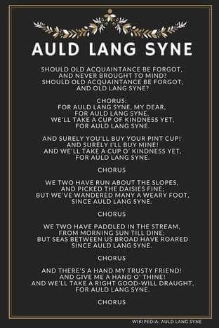 Auld Lang Syne Lyrics, New Years Song, Lyrics Meaning, Auld Lang Syne, New Years Eve Party, Chorus, New Year's, The Beatles, Song Lyrics