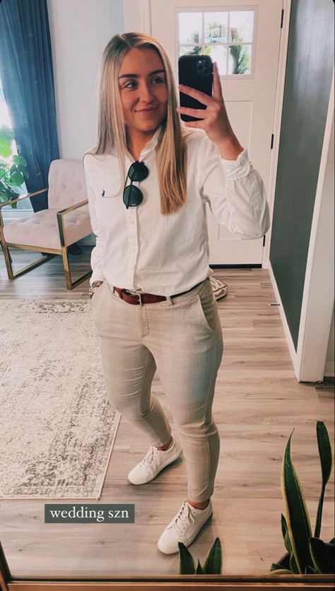 Business Casual Lesbian Outfits, Lesbian Wedding Guest Outfit Summer, Stem Business Casual, Lesbian Semi Formal Outfits, Tomboy Graduation Outfit, Tomboy Business Casual Outfits, Lesbian Dress Outfits, Lesbian Outfits Formal, Tom Boy Femme Professional