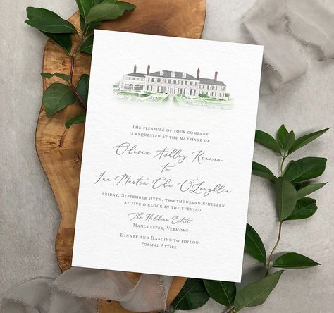 Building Outline, Formal Invitations, Venue Illustration, Digital Ink, 2024 Wedding, Wedding Aesthetic, Formal Invitation, Wedding Mood Board, Wedding Mood