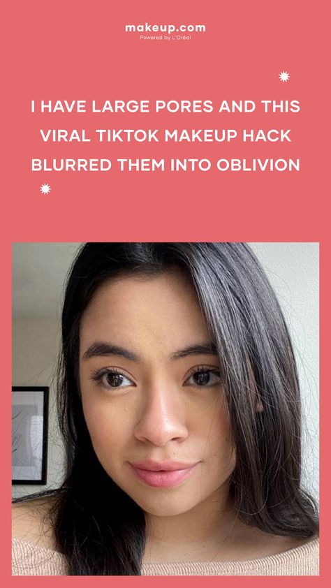 A Viral TikTok Hack for Blurring Large Pores Makeup Large Pores, Makeup For Big Pores, How To Hide Large Pores, Big Pores Makeup, Best Makeup For Large Pores, How To Hide Pores With Makeup, How To Cover Pores With Makeup, Best Foundation For Large Pores, Large Pores How To Get Rid Of