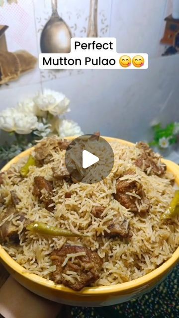 Tasty Indian Recipez | Perfect Mutton Pulao.. to try this weekend 😋 Ingredients:: Mutton 500g Ginger garlic paste 3tsp Cutd 1/2 cup Salt  For Powder: Coriand... | Instagram Kashmiri Pulao Recipe, Mutton Recipes Indian, Framed Greenery, Kashmir Food, Kashmiri Food, Mutton Pulao, Indian Cooking Videos, Biryani Recipes, Easy Recipies