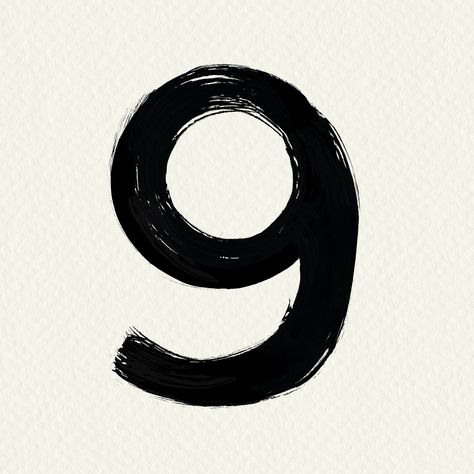 9 Number Design Fonts, Number 9 Aesthetic, 9 Number Logo, Alphabet Painting, Typography Psd, Random Number Generator, Hand Lettering Typography, Number Wallpaper, 9 Number