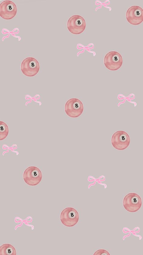 Cute bow pink and 8 ball phone/tablet wallpaper 8ball Wallpaper, 8 Ball Wallpaper, Pink 8 Ball, Cute Tshirt Designs, Magic 8 Ball, Cute Tshirt, Ball Wallpaper, Tablet Wallpaper, Ball Design