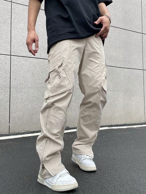 Slim cargo pants men