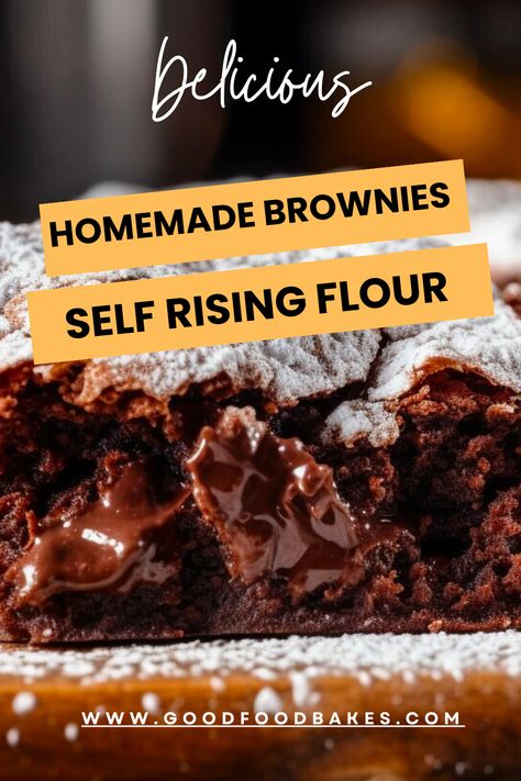 Are you looking for a quick and straightforward brownie recipe that ensures delightful results consistently? Your search concludes with brownies created using self-rising flour! In this tutorial, I'll illustrate how to prepare moist and fudgy brownies, perfect for satisfying your sweet cravings. Self Rising Flour Brownies, Chocolate Cake With Self Rising Flour, Desserts Using Self Rising Flour, Baking With Self Rising Flour, Desserts With Self Rising Flour, Self Rising Flour Cake Recipes, Self Rising Flour Desserts, Brownies With Self Rising Flour, Cake Recipe Using Self Rising Flour