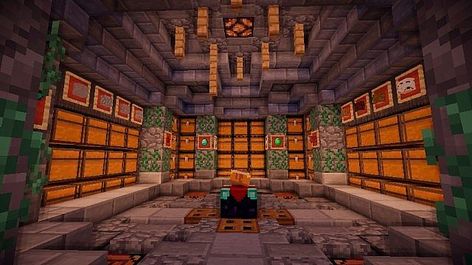 Medieval Storage Room Minecraft Project Minecraft Underwater House, Minecraft Underground Base, Minecraft Underwater, Minecraft Storage, Minecraft Underground, Minecraft Building Blueprints, Construction Minecraft, Minecraft World, Bangunan Minecraft