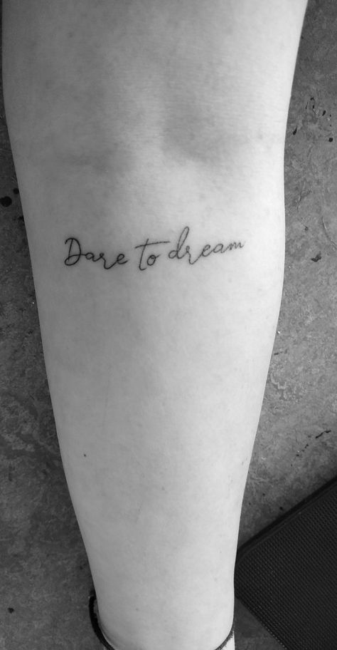 Dreamer Tatoos, Don't Dream It Be It Tattoo, Dreamer Tattoos, What Dreams May Come Tattoo, Tattoo Dream, Tattoos For Dreamers, Dreamer Tattoo Ideas, Dare To Dream Tattoo, Dreamer Tattoo