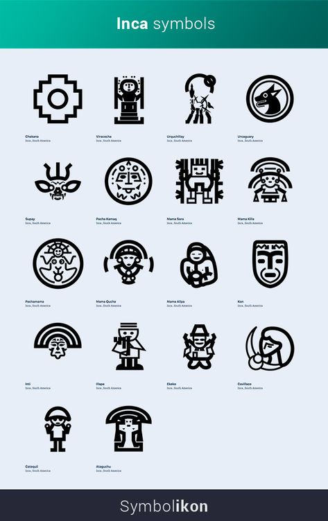 Inca Symbols Peru Tattoo, Peru Inca Tattoo, Peruvian Symbols Tattoos, Inca Trail Tattoo, Peruvian Inca Tattoo Ideas, Inca Symbols Peru, Inca Tattoo Design, Ecuador Symbols, South America Tattoo Ideas