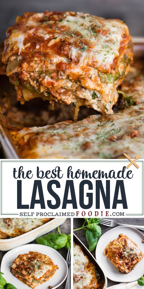 Lasange Recipe, Best Homemade Lasagna, Homemade Lasagna Noodles, Italian Sausage Lasagna, Homemade Lasagna Recipes, Lasagna Recipe With Ricotta, Classic Lasagna Recipe, Best Lasagna Recipe, Sausage Lasagna