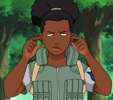 Black Shikamaru, Pfp Trio Icons, Blasian Anime Pfp, Ino X Sai, Anime Black People, Trio Icons, Black Naruto, Pfp Trio, Poc Icons