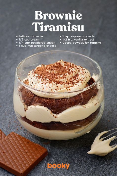 Brownie Tiramisu, Sopapilla Recipe, Homemade Recipe Books, Homemade Cookbook, Berbuka Puasa, Sweet Dishes Recipes, Quick Recipes Snacks, Coffee Drink Recipes, Easy Baking Recipes Desserts