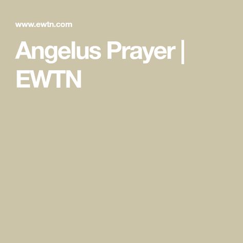 Angelus Prayer | EWTN Angelus Prayer, Let Us Pray, Thy Word, Painting Quotes, Keto Meal Prep, Holy Mary, Hail Mary, Pray For Us, Prayer Request