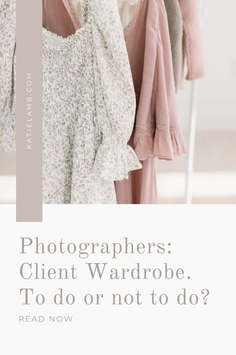 Have you been considering offering a client closet in your photography business? Is it a good business decision? Here's some things to think through before making your decision. Client Closet Dresses, Closet Layout, Next Dresses, Focus Photography, Dress Closet, Photography Education, Spring Photography, Love To Shop, Family Session