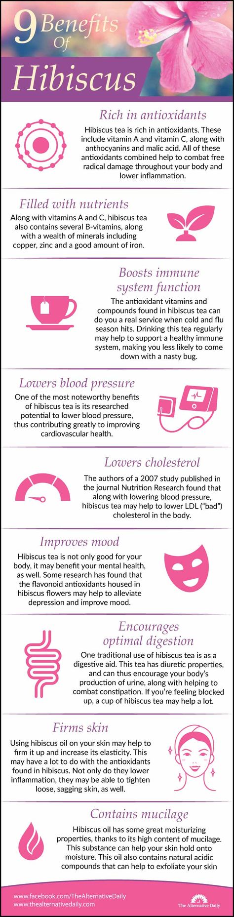 One of my favorites! I love the sweet and tangy flavor of hibiscus tea. Antioxidants Food, Hibiscus Tea Benefits Health, Teas Benefit, What Is Hibiscus Tea Good For, Hibiscus Flower Benefits, Hibiscus Benefits, Hair Herbs, Hibiscus Spiritual Benefits, Hibiscus Recipes